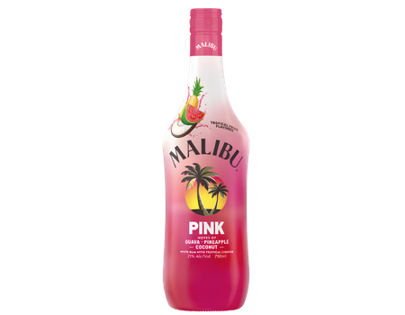 Malibu Pink Ron Licor
